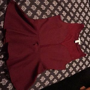 Burgundy “going out” top